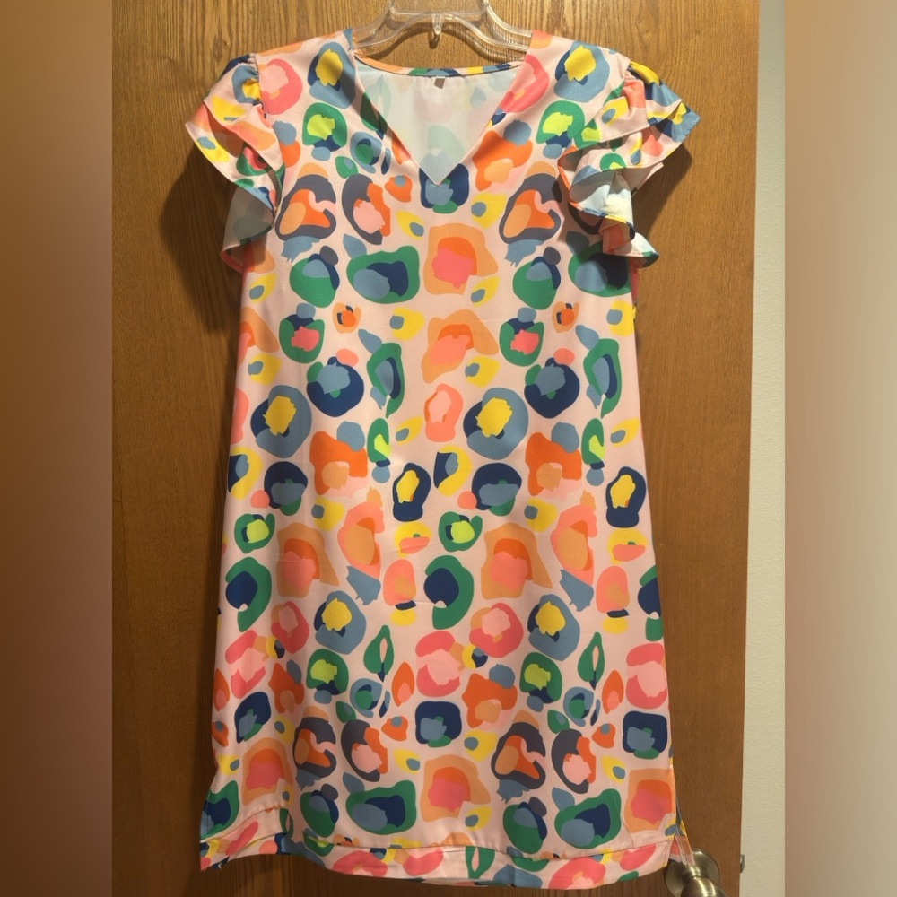 Colorful Cheetah Dress